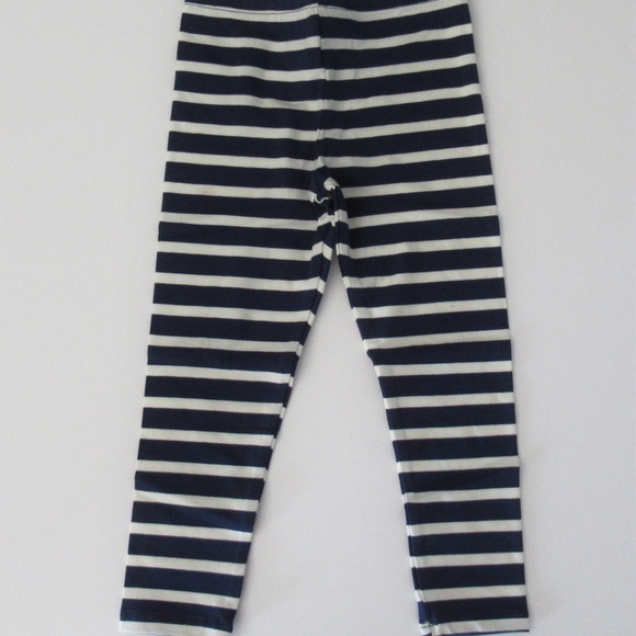 Kate Spade New York Long Sleeve Cold Shoulder "LOVE" Top Navy Striped Leggings - Picture 4 of 4